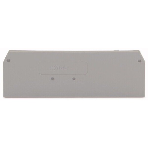 Wago END AND INTERMEDIATE PLATE, FOR TERMINAL BLOCK 2.5MM THICK, GREY